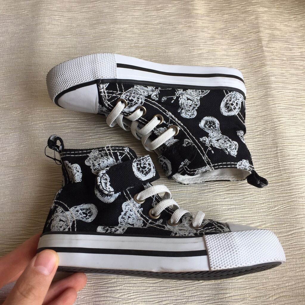 Детские слипоны/кеды Наименование: H&M Motorcycle Print High Top: фото 6