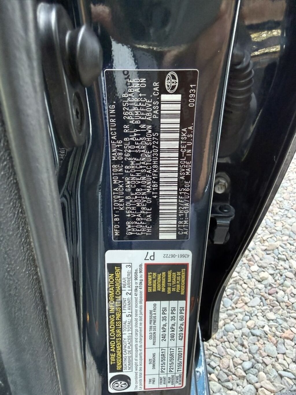 Toyota Camry: 2016 г., 2.5 л, Автомат, Бензин, Седан: фото 6
