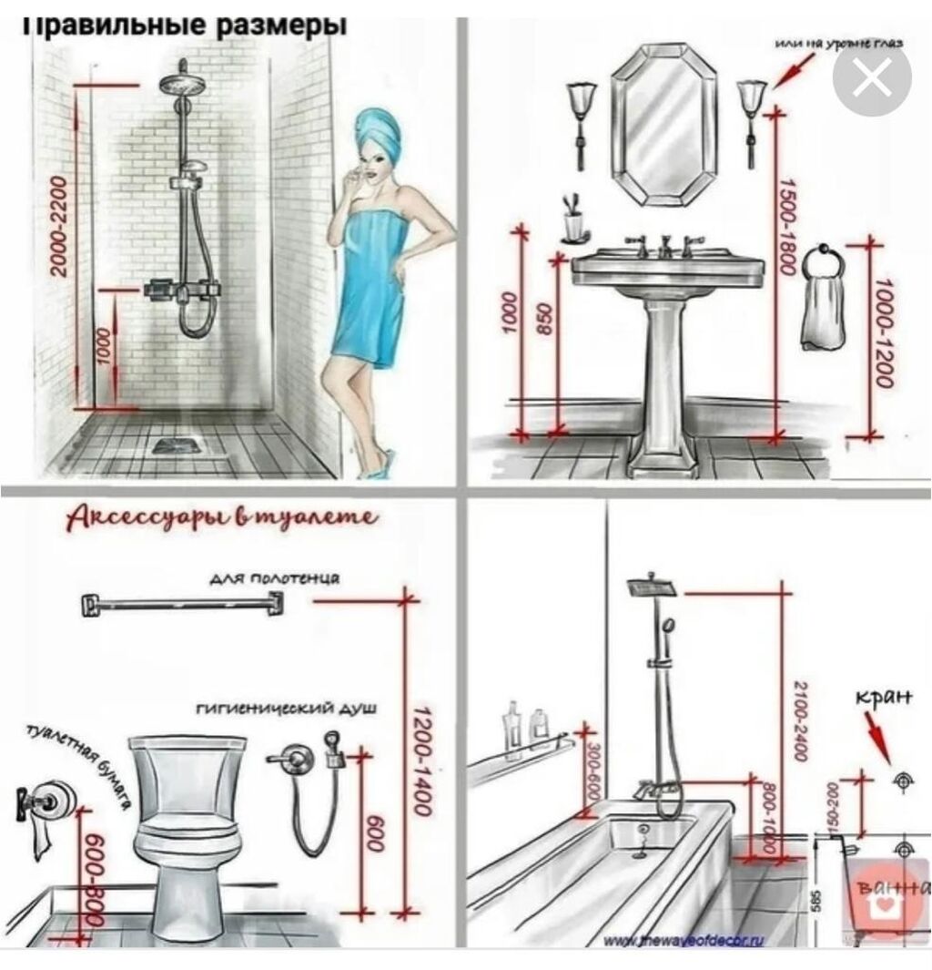 На какой высоте установить гигиенический душ в туалете