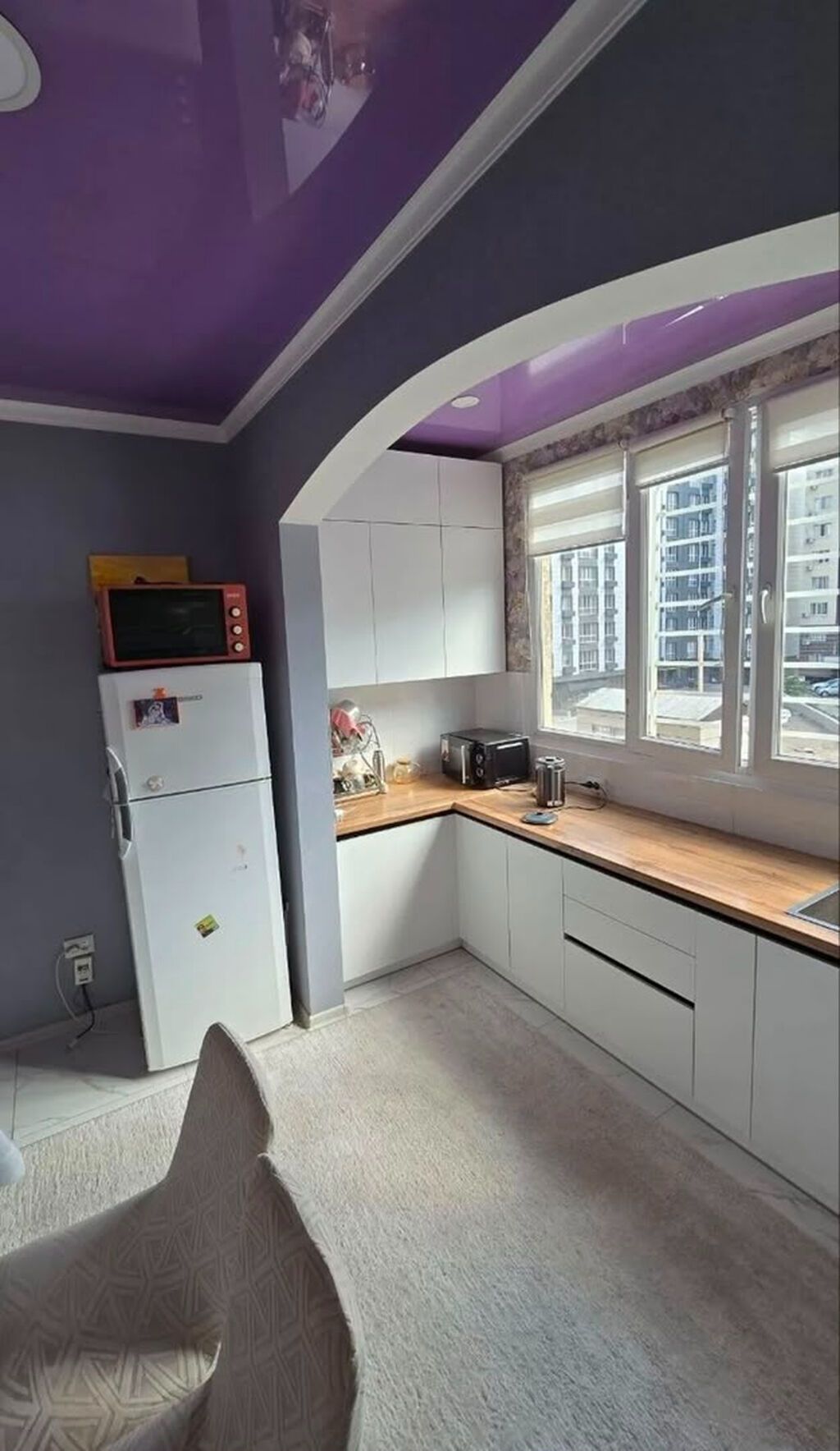2 комнаты, 56 м², Кок-Жар ж/м 106 серия улучшенная, 3 этаж, Евроремонт: фото 3