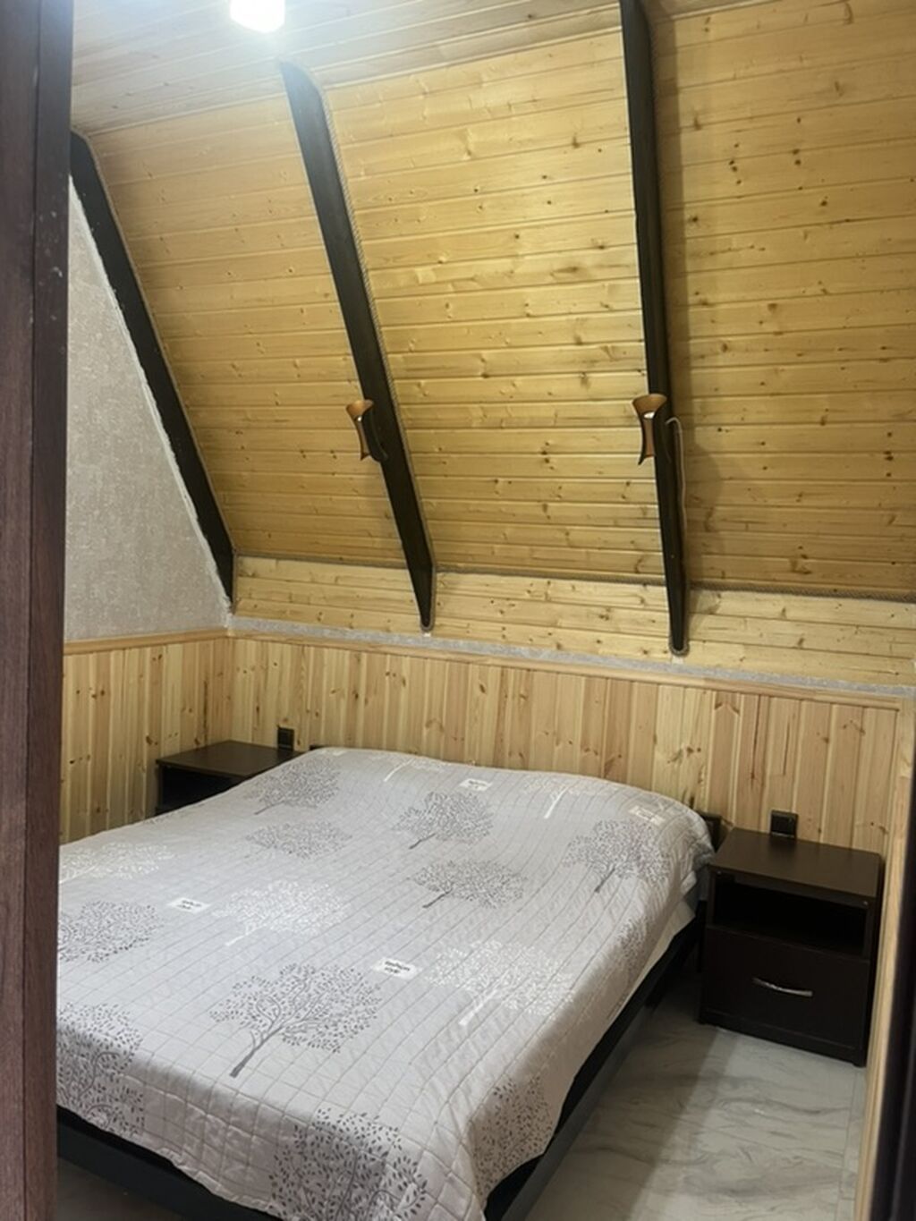 Gunluk ve aylıq kiraye 70-80azn!🥰A‑Frame tipli taxta kottec – gecə