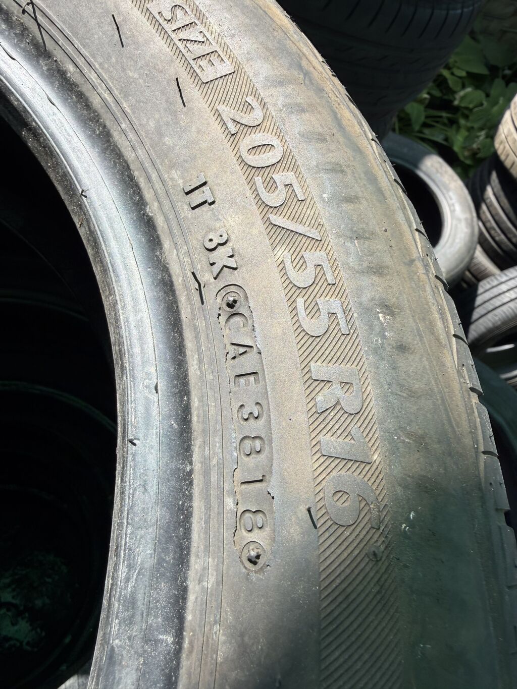 205/55/16 4 шт комплект в идеальном состоянии фирма Bridgestone год: фото 4