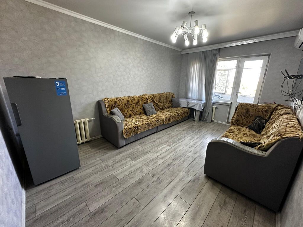 3 комнаты, 60 м², Аламедин-1 мкр 105 серия, 5 этаж, Свежий ремонт: фото 2