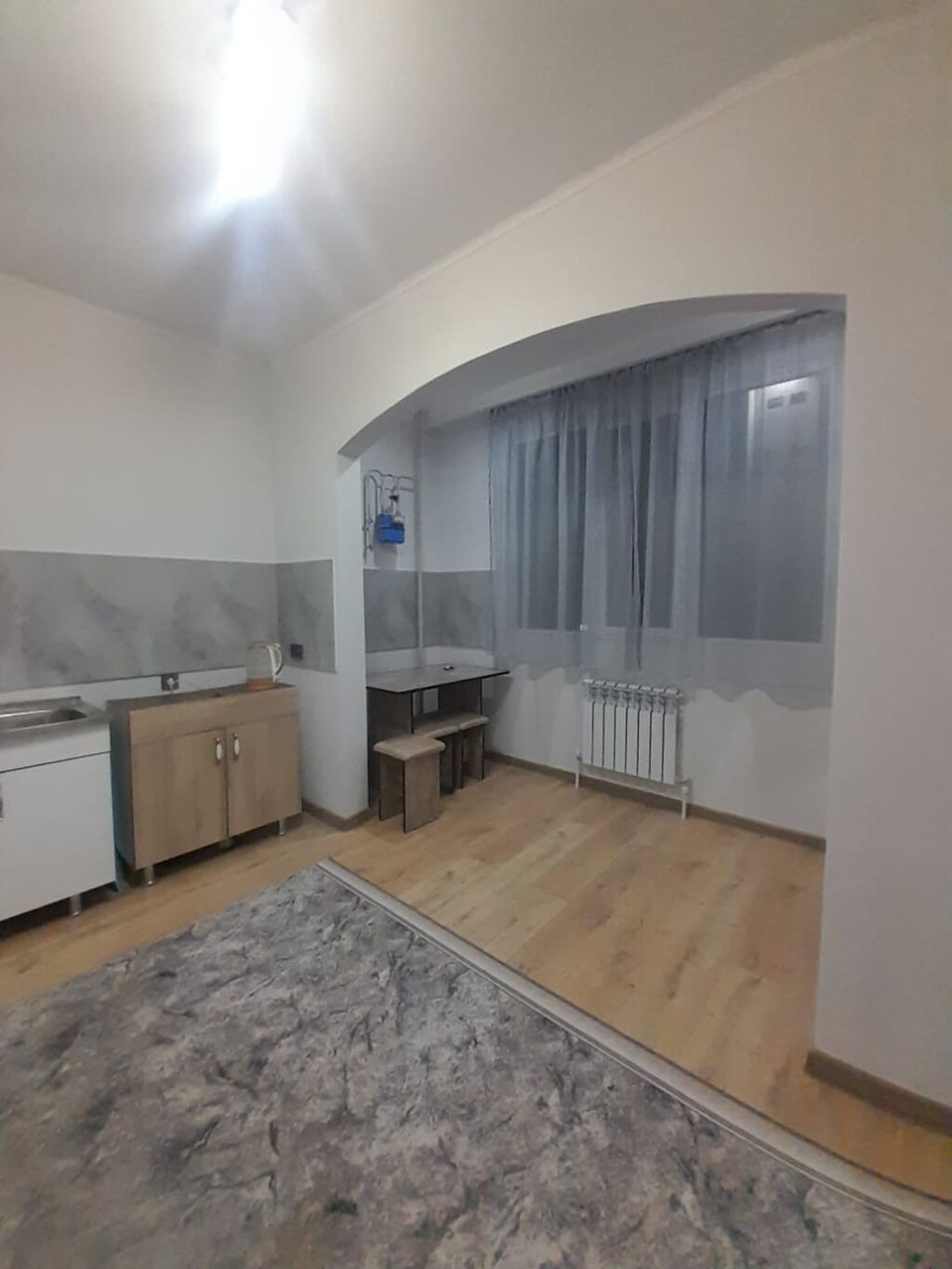 1 комната, 43 м², Киргизия 1 106 серия улучшенная, 5 этаж, Евроремонт: фото 8