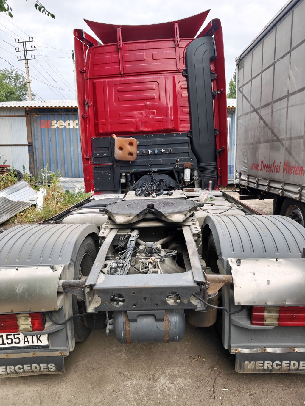 Тягач, Mercedes-Benz, Сar carrier trailer: фото 3