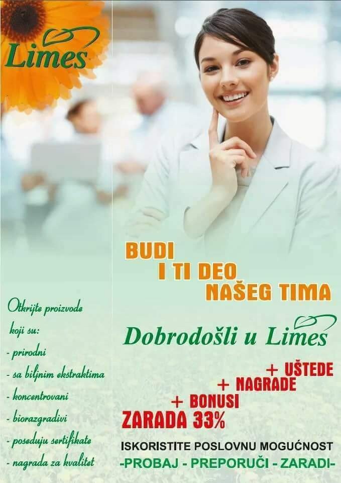 Opšti poslovi: Potrebne vredne i ozbiljne zene i devojke za rad sa LIMES PROIZVODIMA na lalafo.rs Potrebne vredne i ozbiljne zene i devojke za rad sa LIMES PROIZVODIMA - Backa Palanka