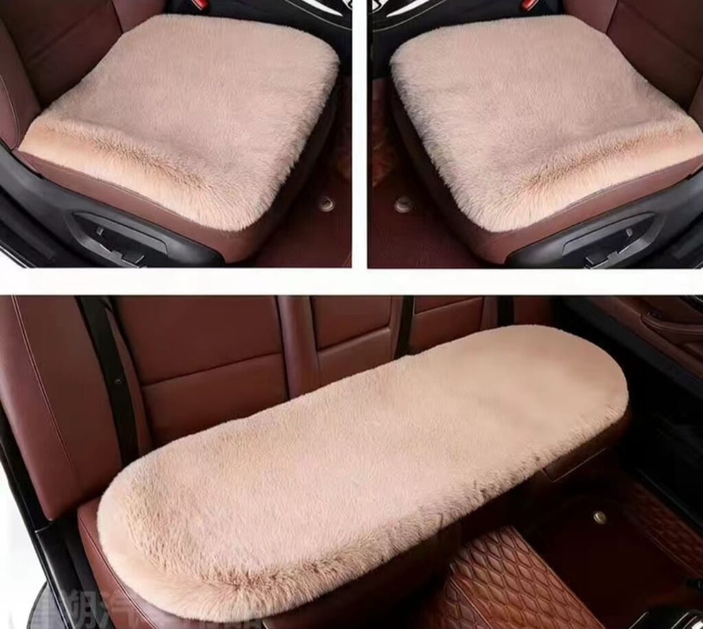 Чехлы Меховые, С подушкой, цвет - Серый, BYD, Новый, Самовывоз, Платная доставка: фото 1