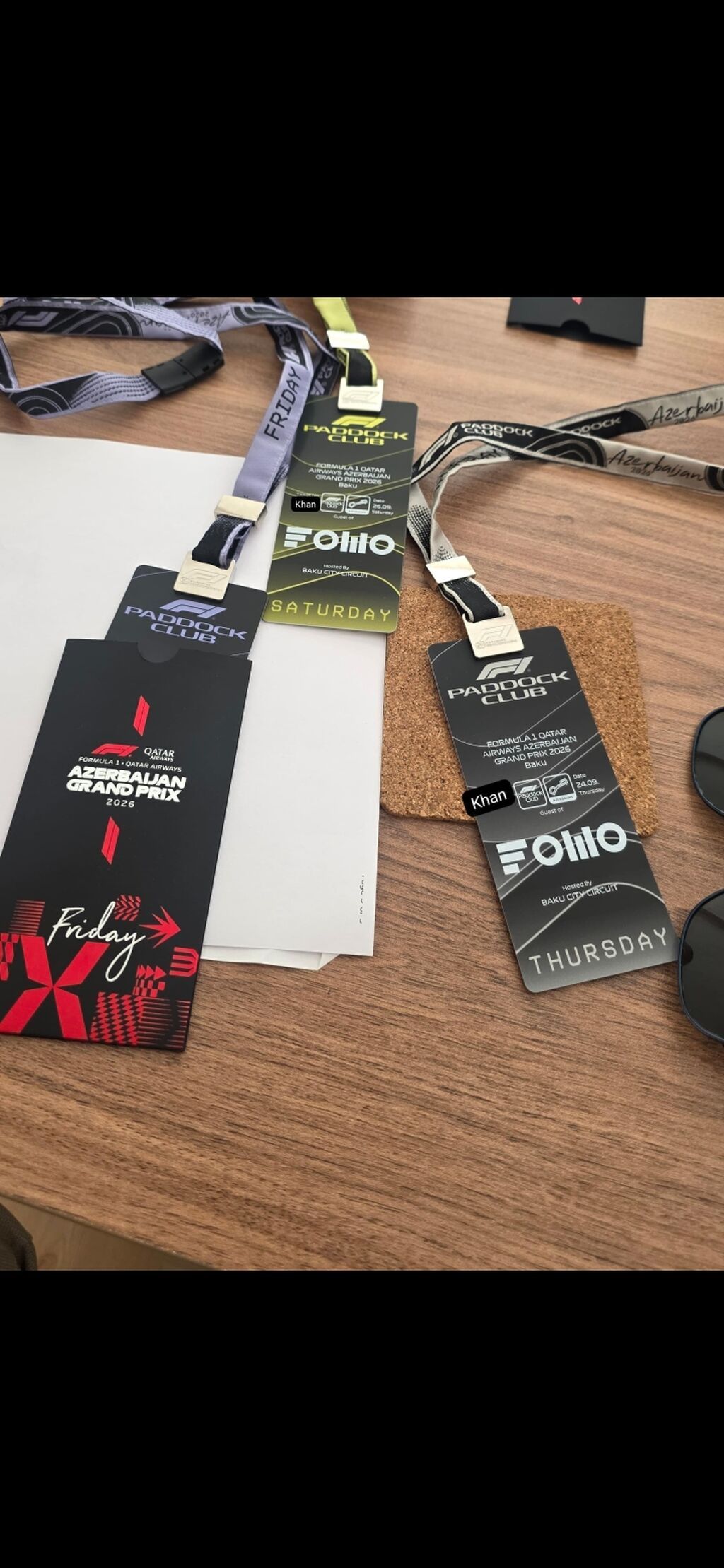 F1 Fomo Paddock Club Fizikidir İstənilən ünvana çatdırılır. #F1