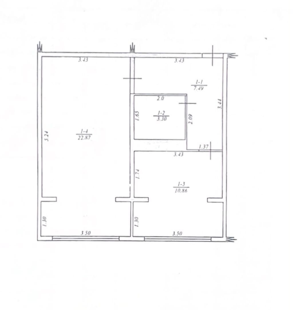 1 комната, 45 м², Кок-Жар ж/м 106 серия, 6 этаж, Евроремонт: фото 8