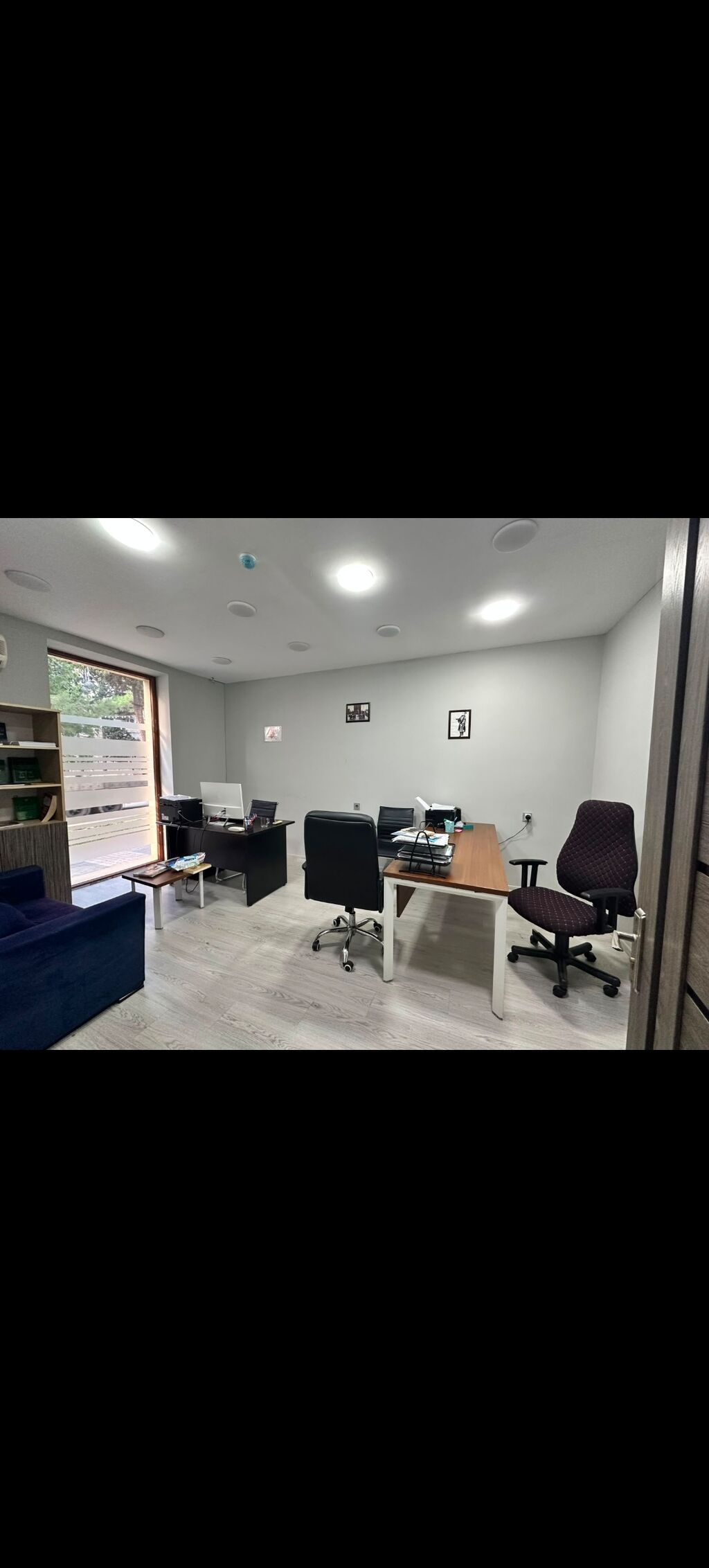 İcarəyə ofis sahəsi - Plan: 2 ayrı iş otağı + dəhliz + sanitar