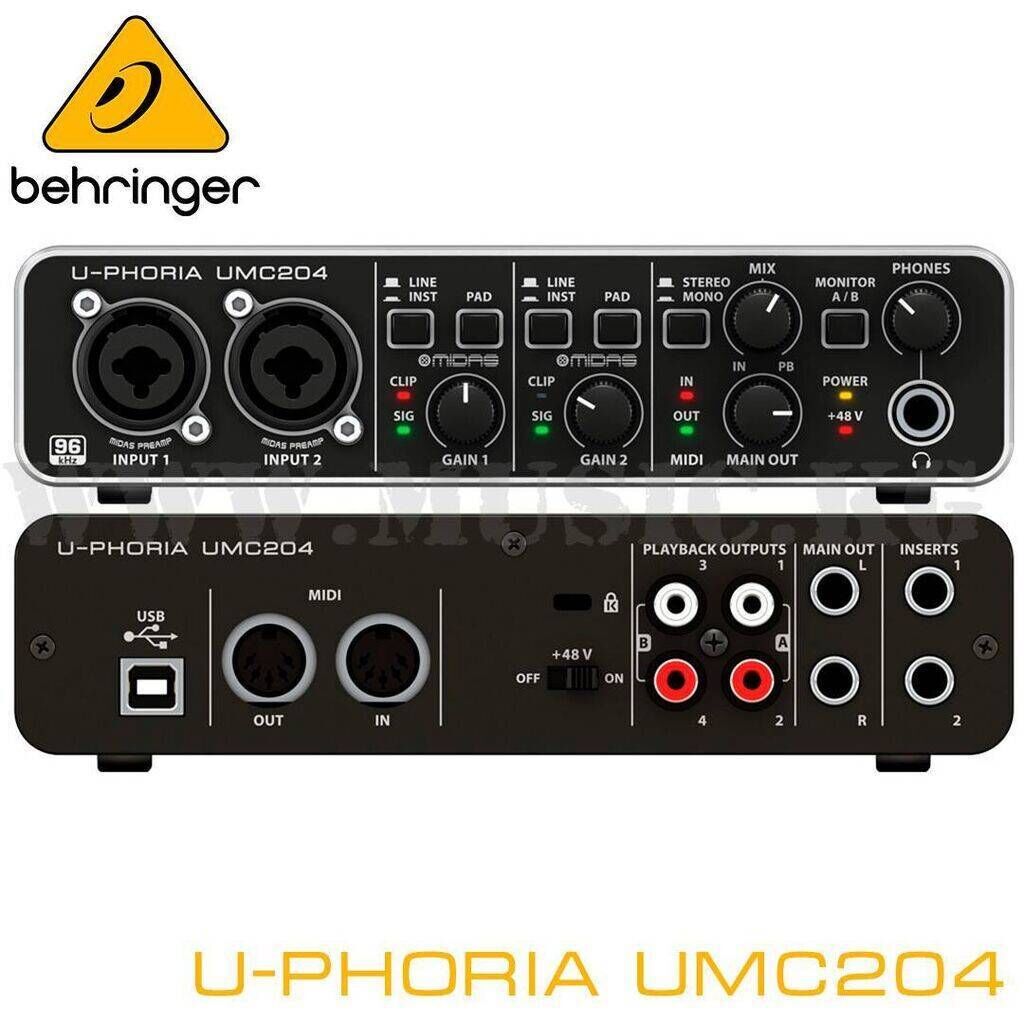 Звуковая карта u phoria. Behringer umc204hd. Behringer u-Phoria umc204hd. Behringer u-Phoria umc202hd. Звуковая карта umc22 Behringer.