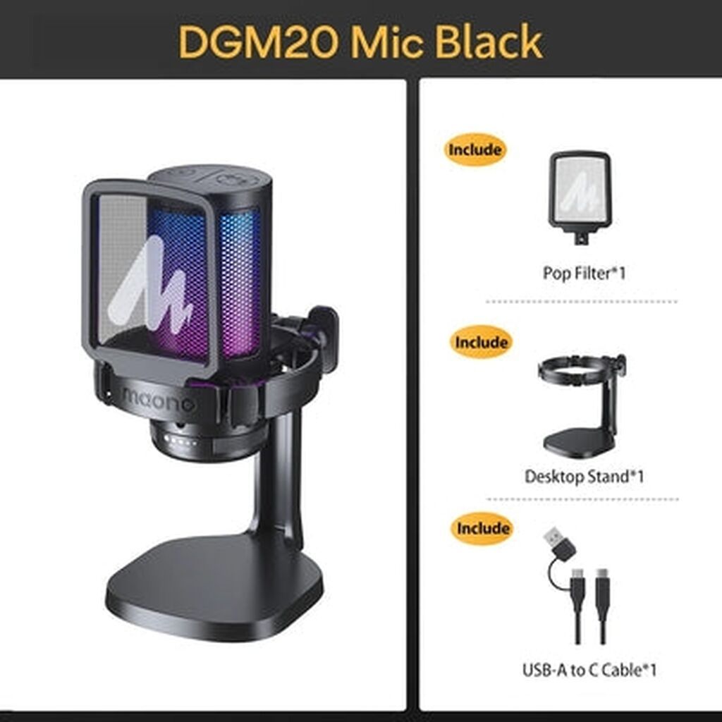 Maono DGM20 — это бюджетный конденсаторный USB-микрофон, заточенный: фото 4