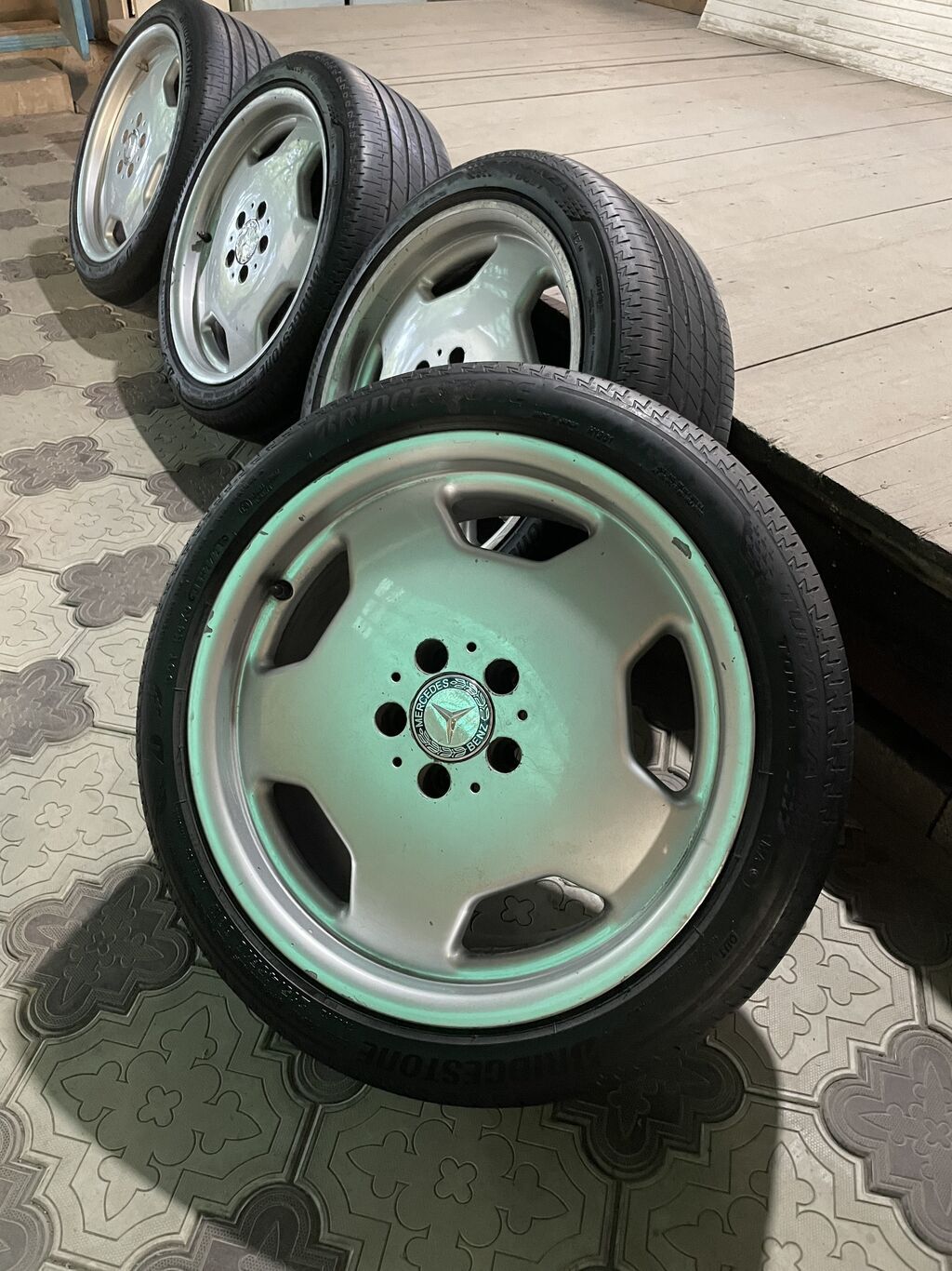 Литые Диски R 18 Mercedes-Benz, Комплект, отверстий - 5, Б/у: фото 3