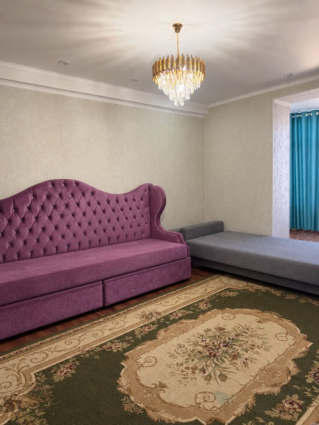 2 комнаты, 77 м², 8 мкр Элитка, 11 этаж, Свежий ремонт: фото 6