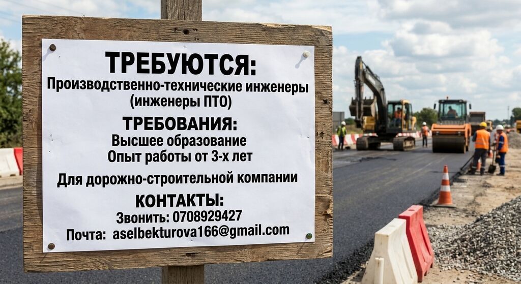 Инженер ПТО в дорожно-строительную компанию