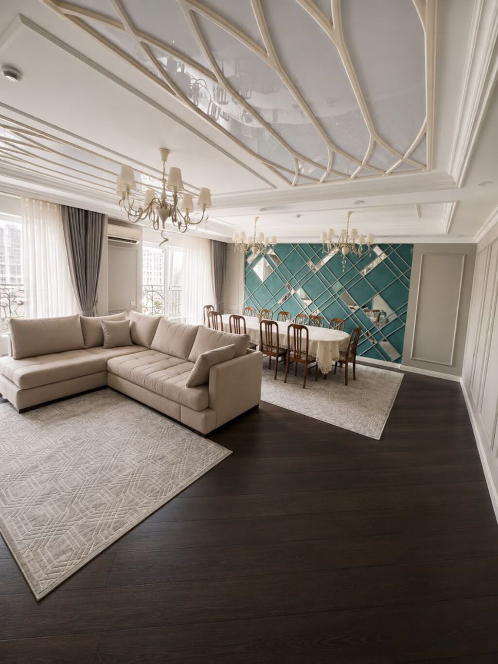 4 комнаты, 150 м², Ала-Арча ТРЦ Элитка, 7 этаж, Дизайнерский ремонт: фото 2
