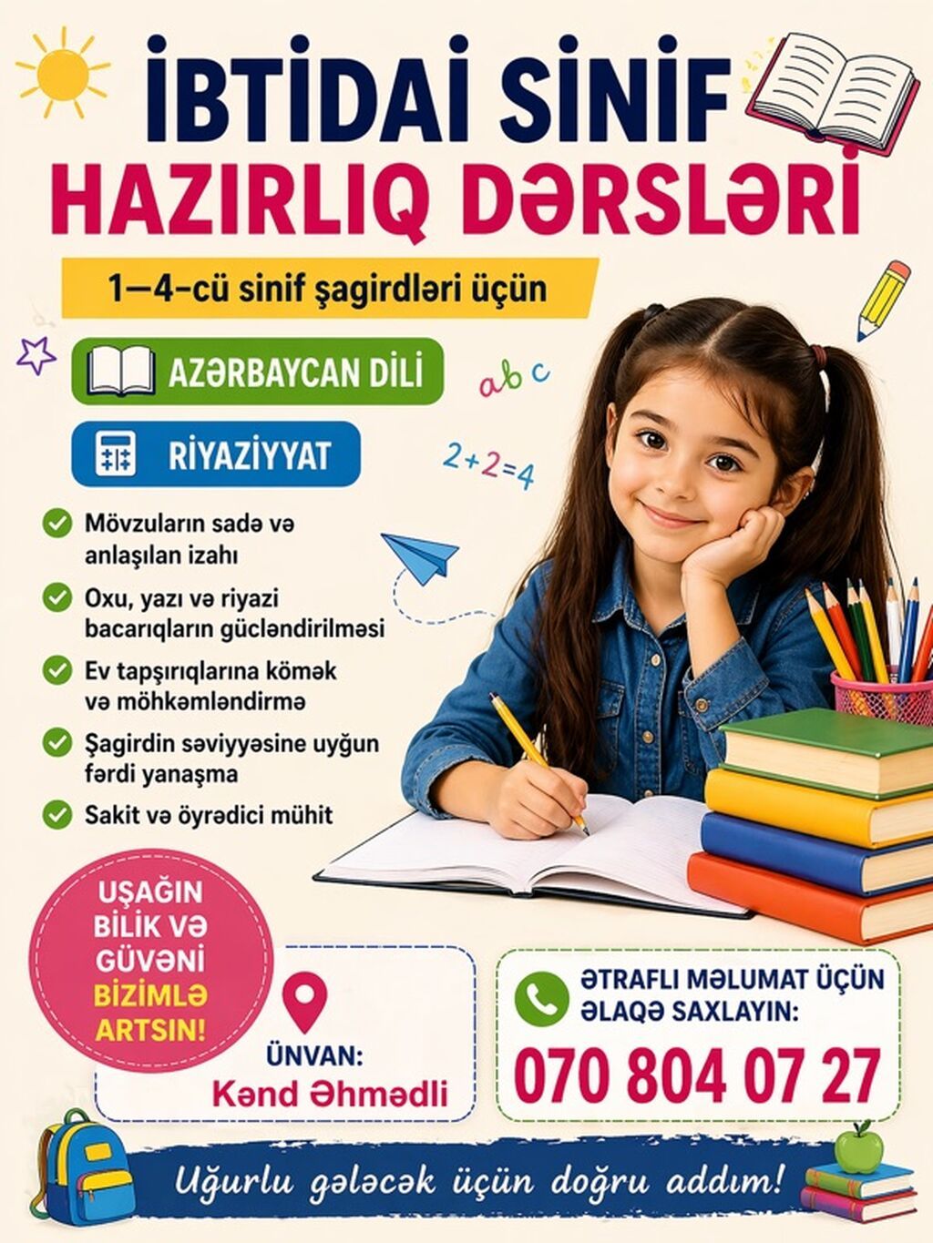 Məktəbəqədər və ibtidai sinif hazırlığı - 2