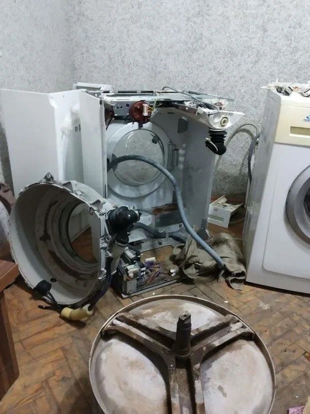 Разобрать стиральную машину LG f80b8md