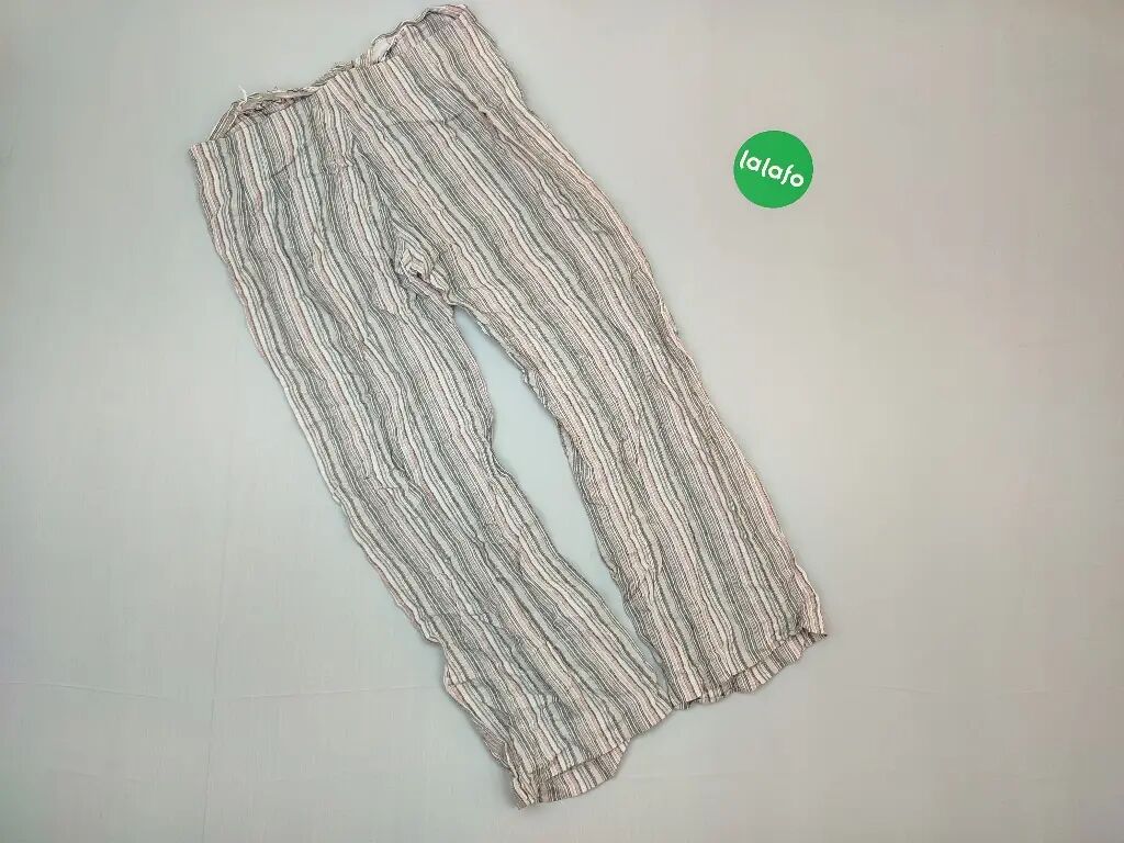 Spodnie: Spodnie XL (EU 42), stan - Dobry, wzór - Linia, kolor - Czarny — 1