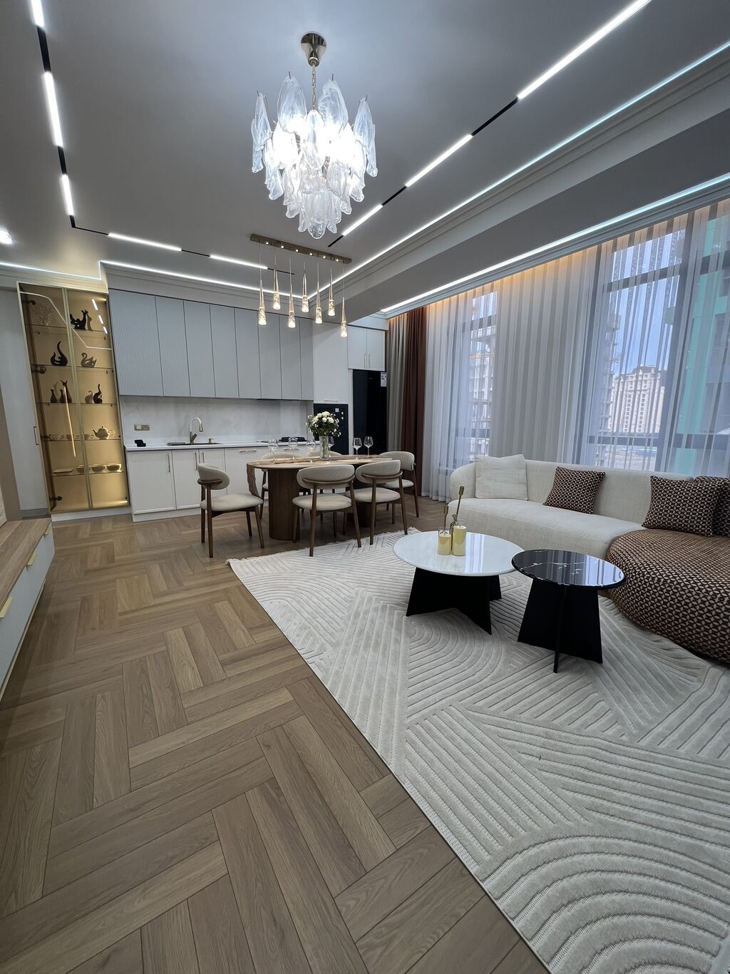 3 комнаты, 80 м², Асанбай мкр Элитка, 10 этаж, Дизайнерский ремонт: фото 3