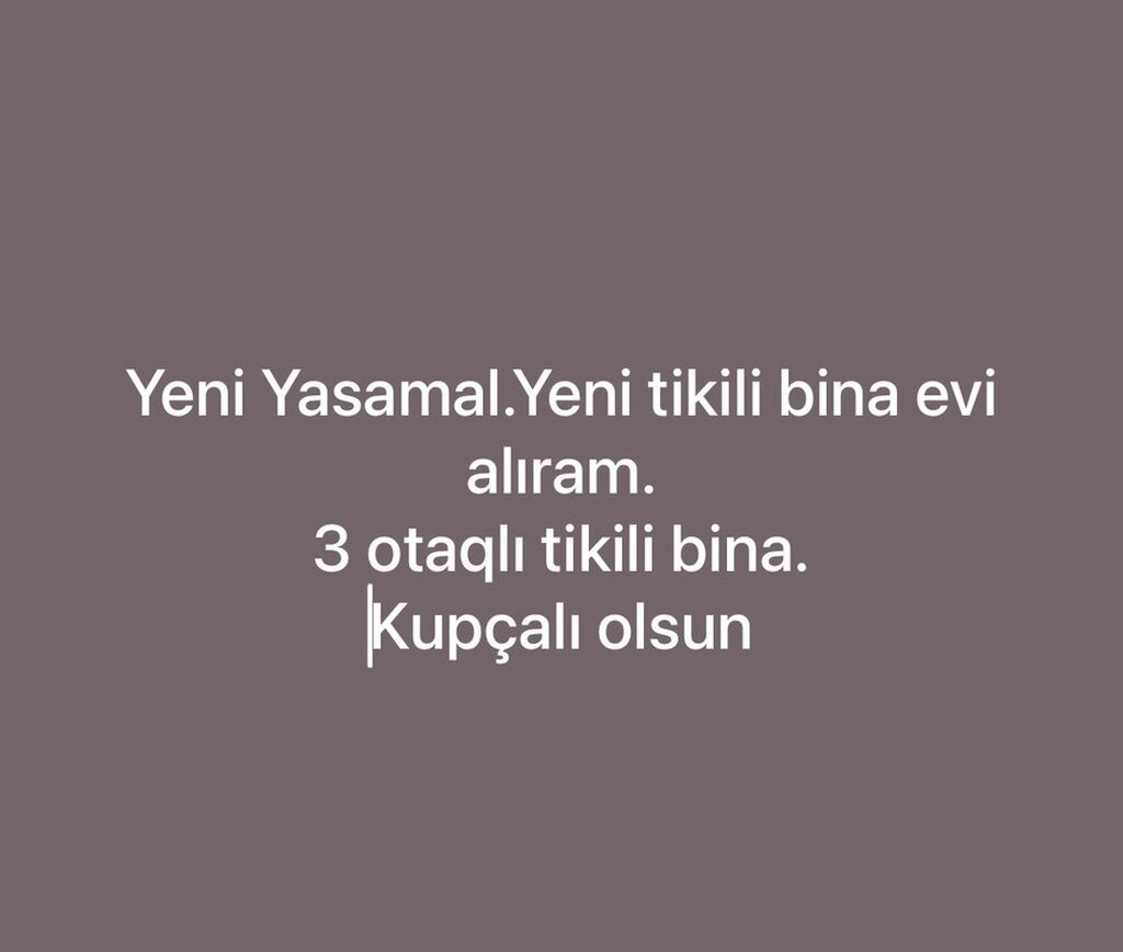 Axtarış: Yeni Yasamalda yeni tikili binada mənzil. Tələblər: - 3