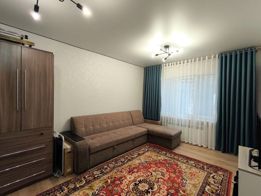 1 комната, 34 м², Аламедин-1 мкр 105 серия, 1 этаж, Евроремонт: фото 6