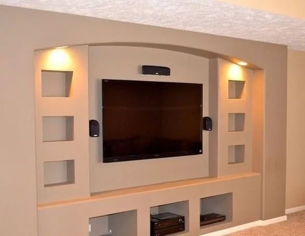 Телевизор На Гипсокартон фото 8