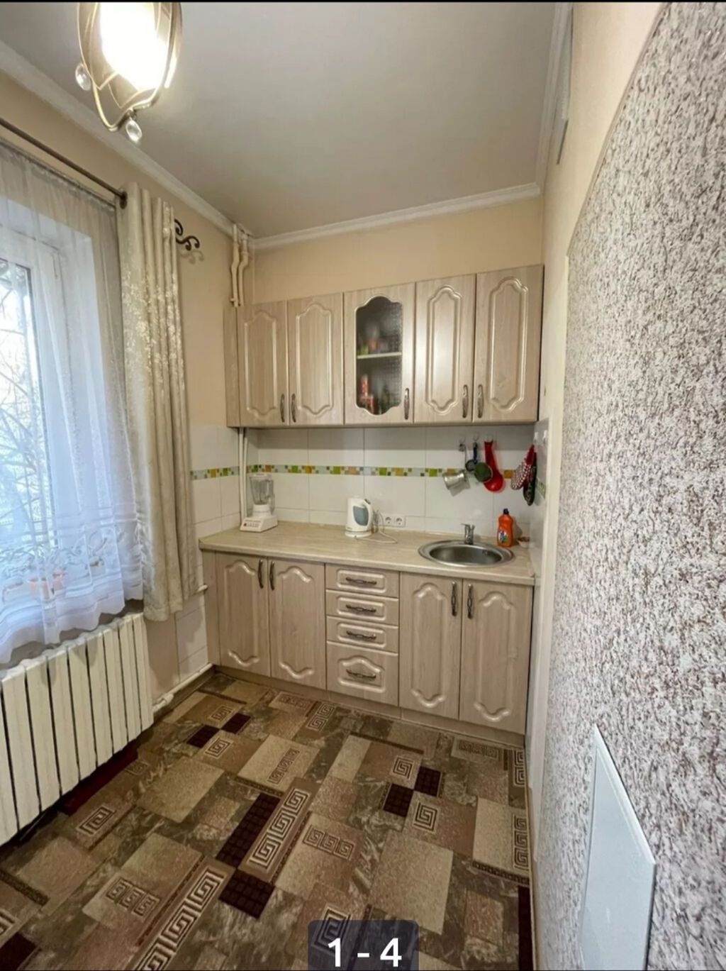 1 комната, 45 м², Евроремонт: фото 3