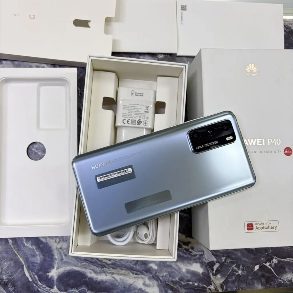 Huawei P40 4G, Новый, 128 ГБ, цвет - Серый, 1 SIM: фото 5