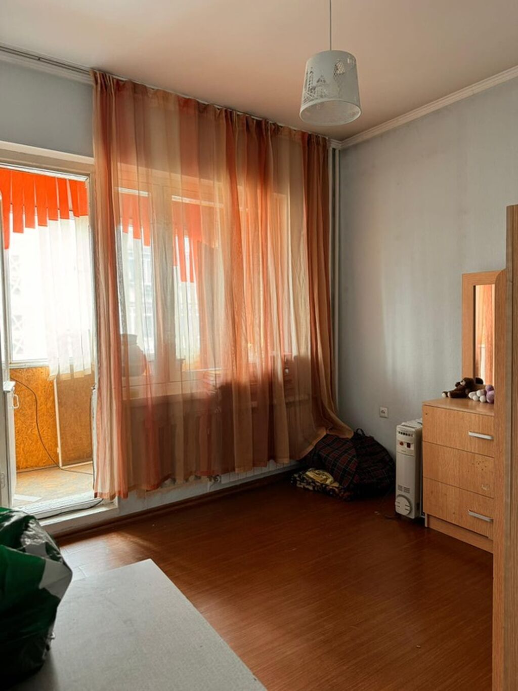2 комнаты, 55 м², Аламедин-1 мкр 106 серия, 7 этаж, Старый ремонт: фото 2