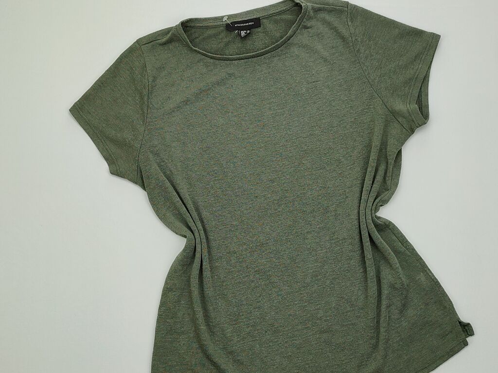 Koszulki: Koszulka Atmosphere, XL (EU 42), stan - Dobry, wzór - Jednolity kolor, kolor - Khaki — 1