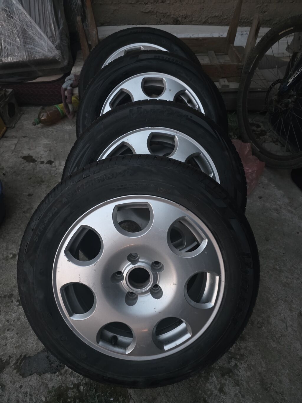 Колеса в сборе 205 / 60 / R 16, Лето, Б/у, Комплект, Легковые, Литые, отверстий - 5: фото 2