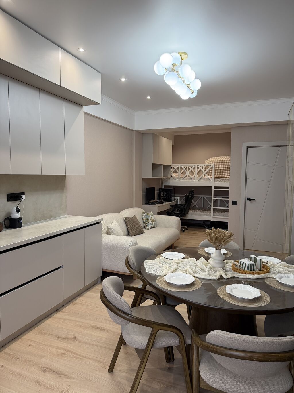 Студия, 55 м², Аламедин-1 мкр Элитка, 4 этаж, Дизайнерский ремонт: фото 7