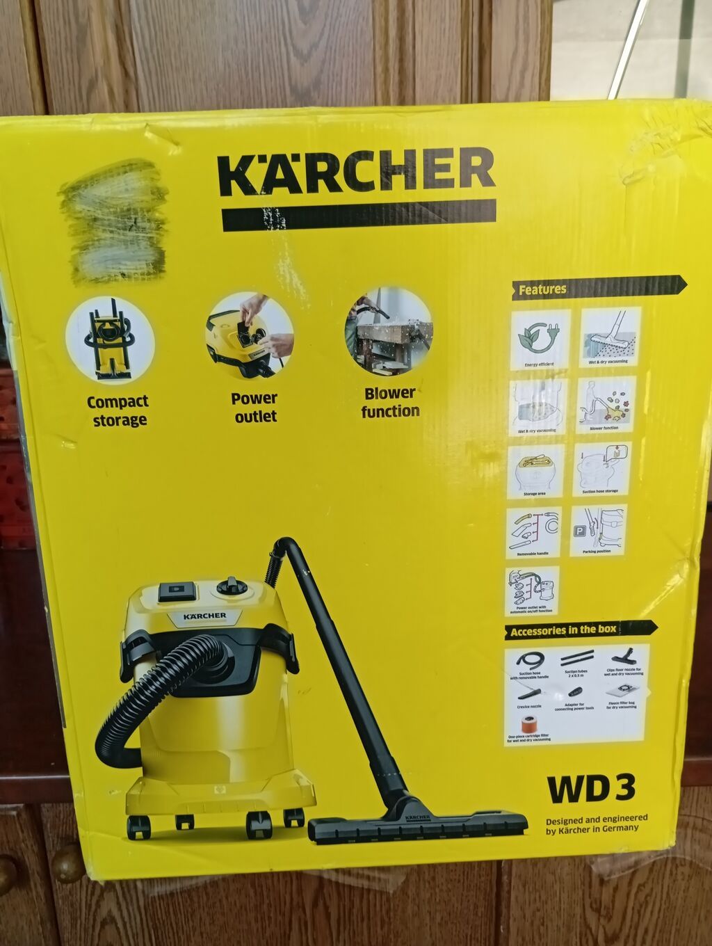 Пылесос Karcher Wd 3 с розеткой 17литров строительный также же можно: фото 6