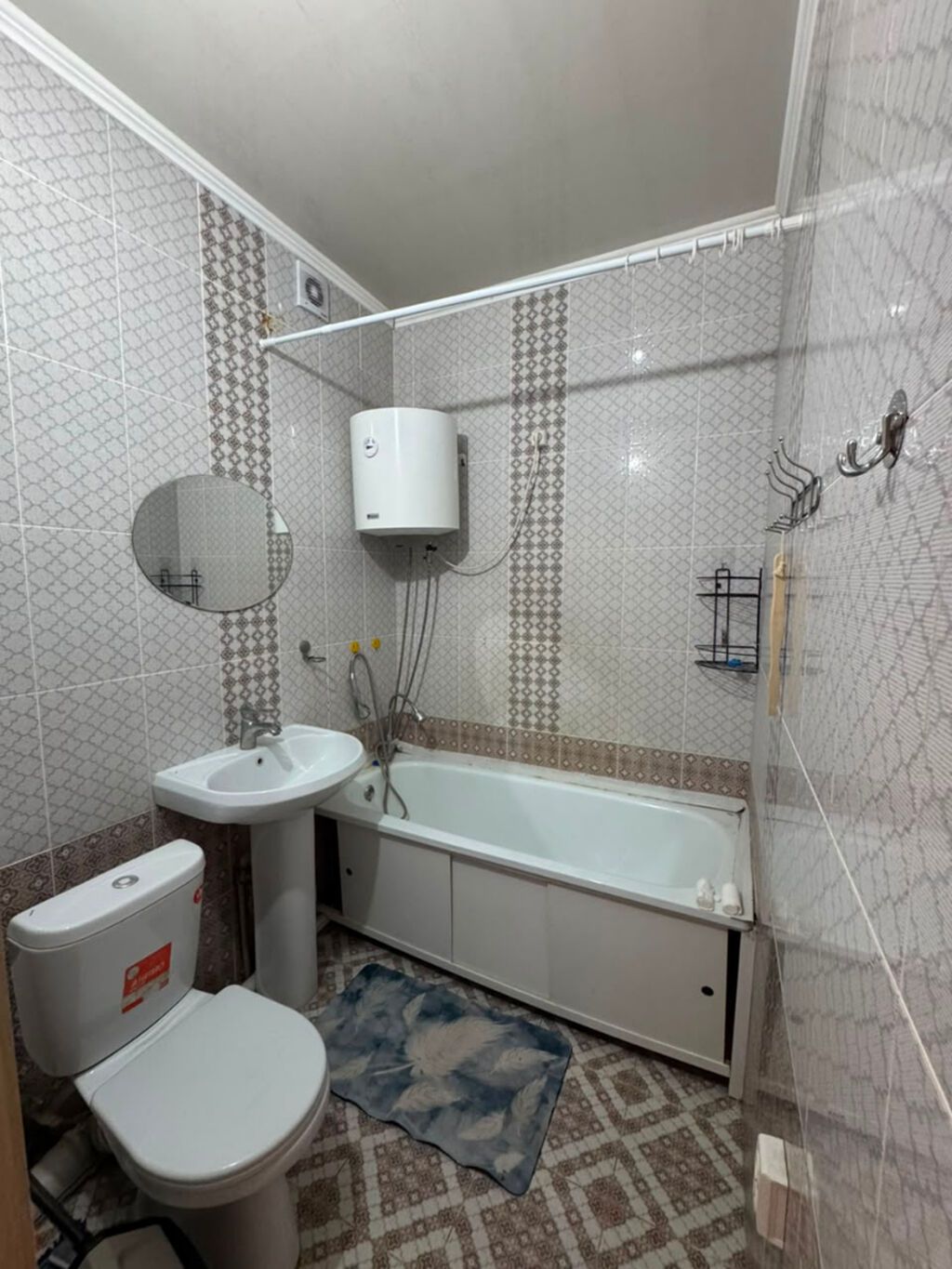 1 комната, 45 м², Кок-Жар ж/м 106 серия улучшенная, 7 этаж, Старый ремонт: фото 2