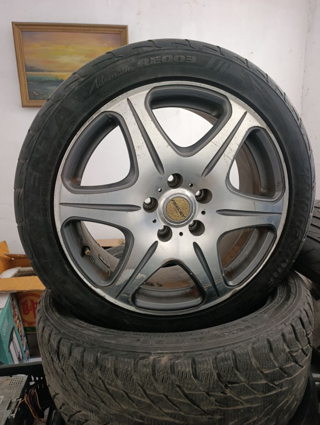 Комплект колес с летними шинами Bridgestone Potenza Adrenalin RE003 на: фото 2