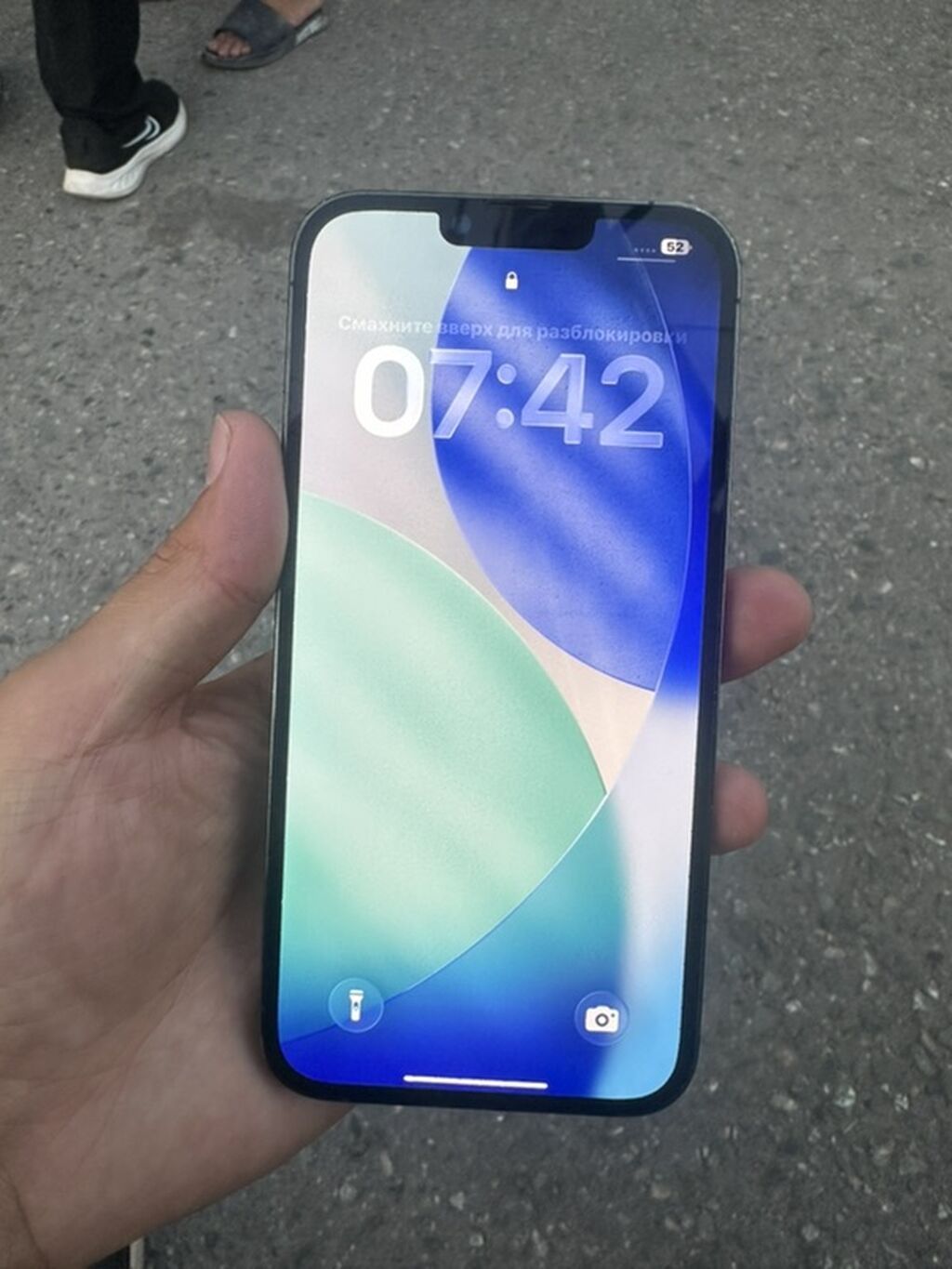 Apple iPhone в зелёном цвете 13 PRO MAX 128 АКБ 100% Фейс рабочий — фото 2
