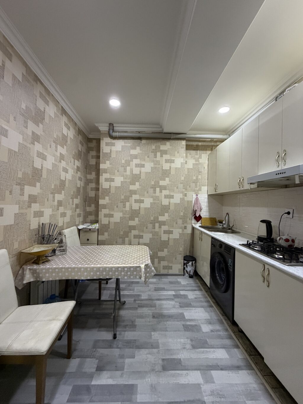 2 otaqlı, 56 kv. m, Yeni təmirli