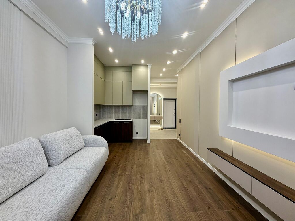 2 комнаты, 48 м², Асанбай мкр Элитка, 10 этаж, Дизайнерский ремонт: фото 1