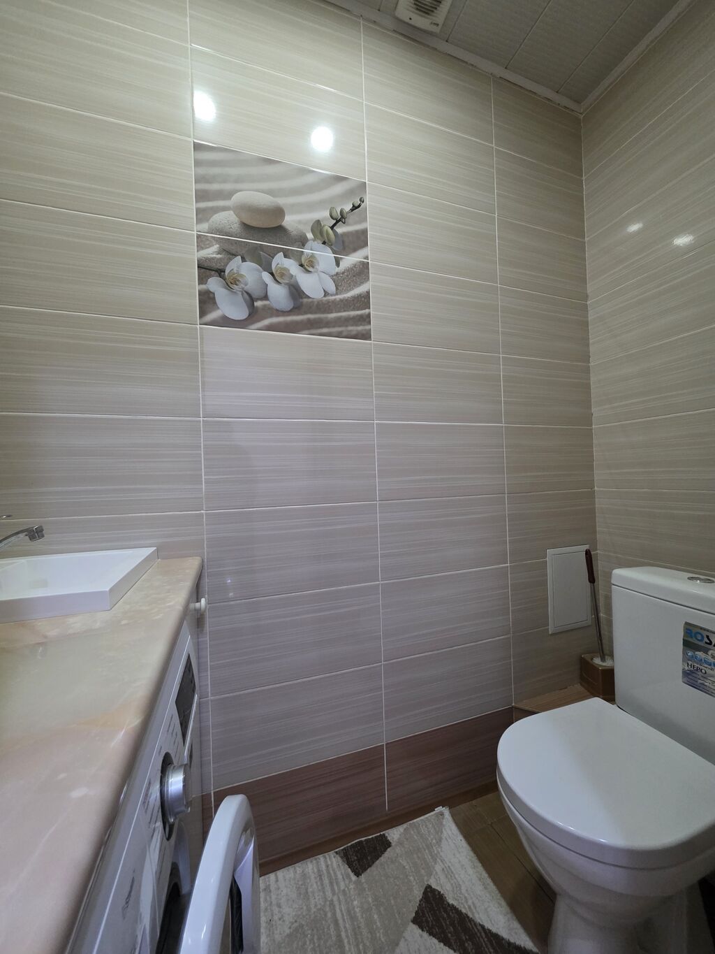 2 комнаты, 67 м², Кок-Жар ж/м 106 серия улучшенная, 1 этаж, Евроремонт: фото 8