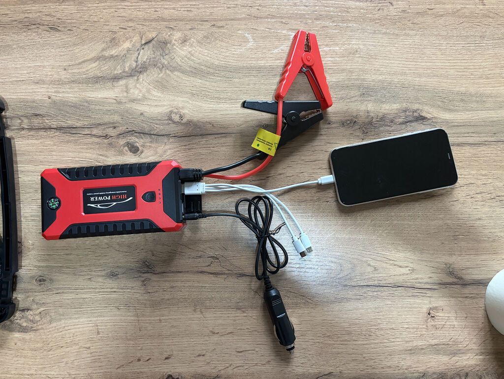 Пусковое устройство HIGH POWER 6000 mAh (бустер + power bank): фото 2