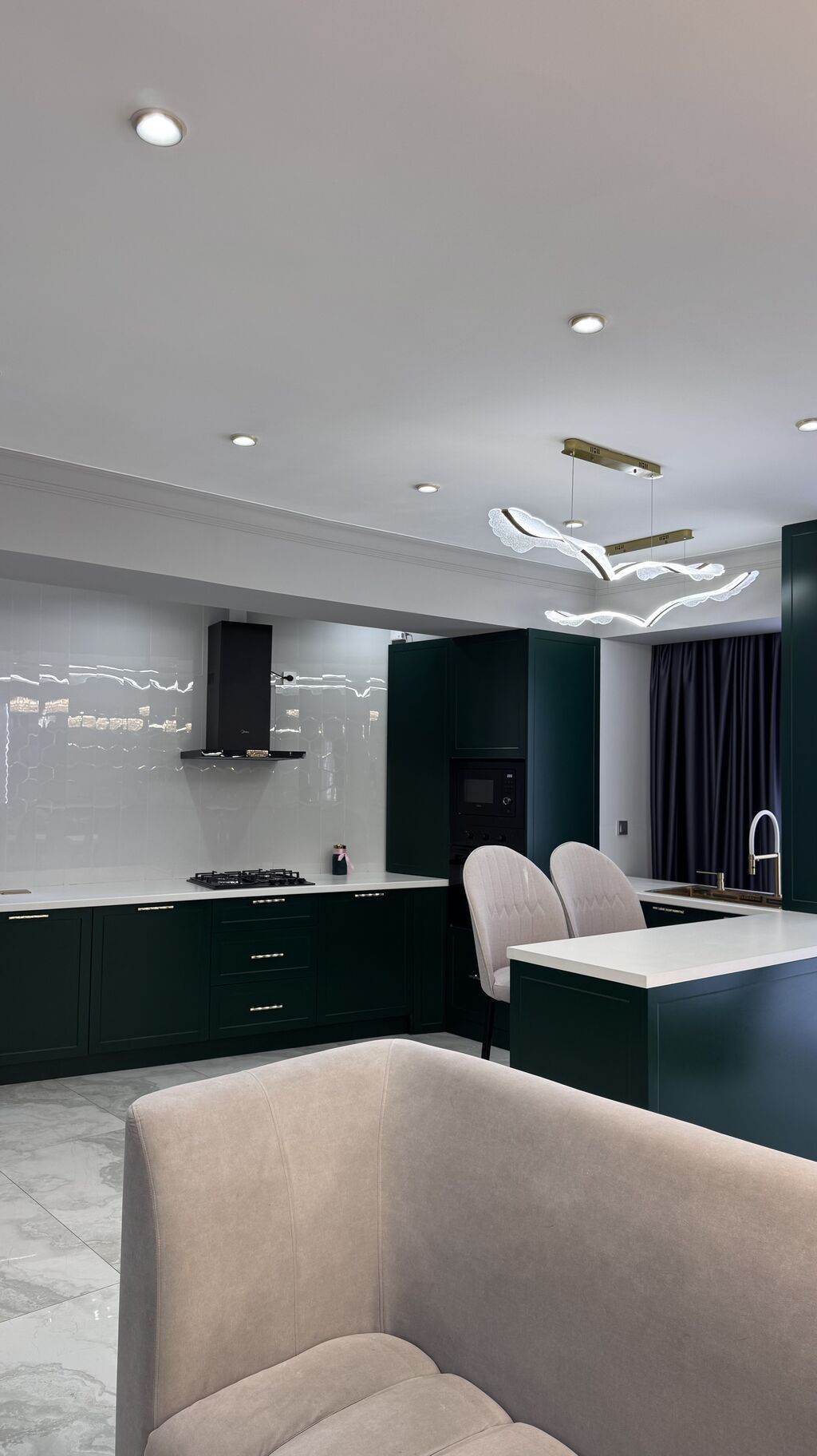 3 комнаты, 100 м², Верхний Джал Элитка, 15 этаж, Дизайнерский ремонт: фото 5