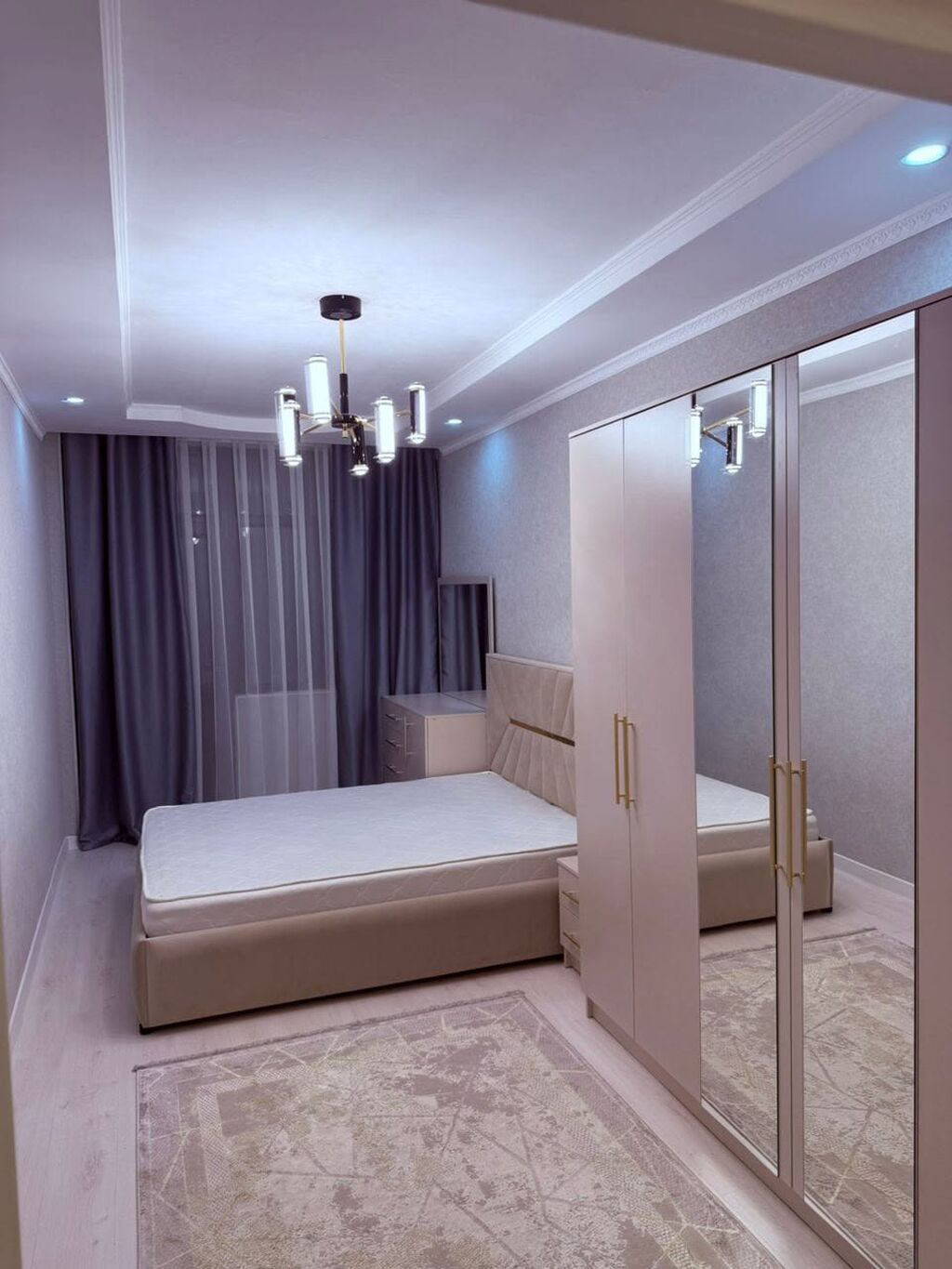 2 комнаты, 75 м², Ала-Арча ТРЦ Элитка, 3 этаж, Евроремонт: фото 2