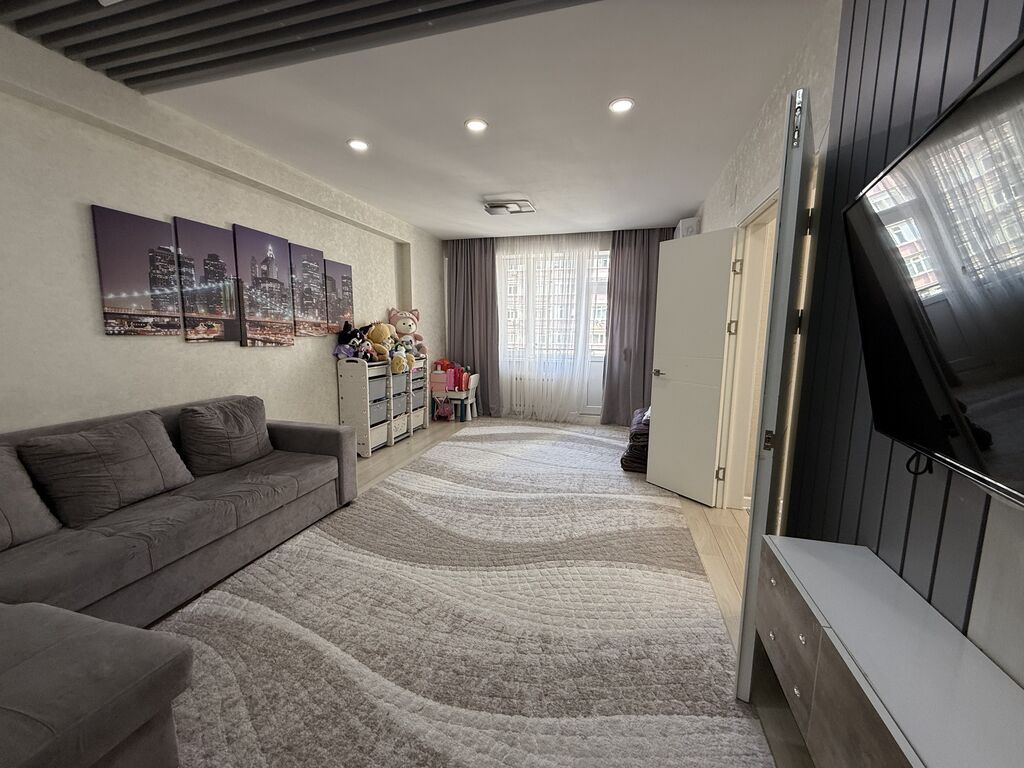 2 комнаты, 59 м², Тунгуч мкр Элитка, 5 этаж, Дизайнерский ремонт: фото 1