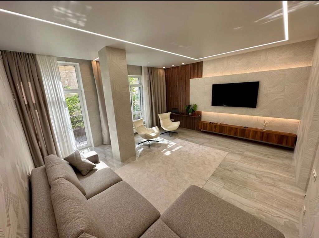 2 комнаты, 88 м², Ала-Арча ТРЦ Элитка, 1 этаж, Дизайнерский ремонт: фото 7