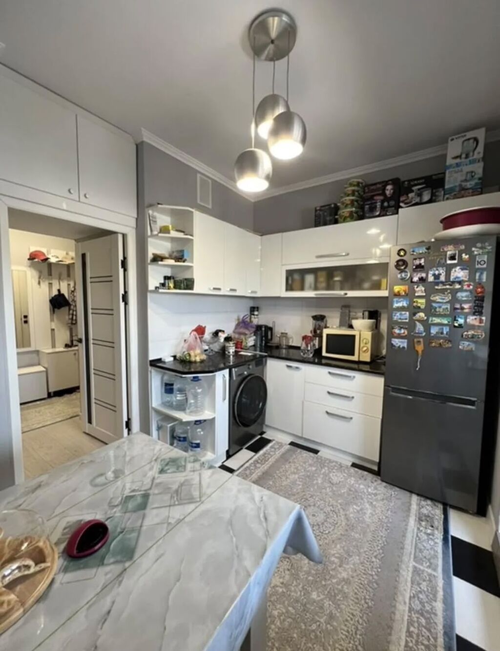 2 комнаты, 62 м², 12 мкр 106 серия улучшенная, 9 этаж, Евроремонт: фото 6