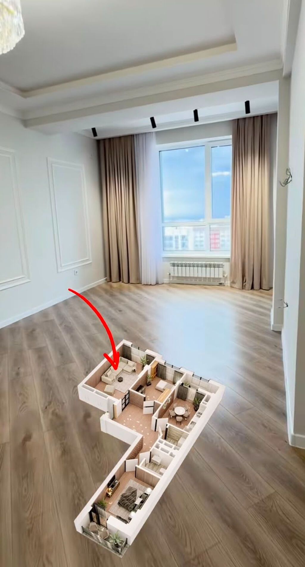 3 комнаты, 92 м², ул. Алматинка / Чуй Элитка, 11 этаж, Свежий ремонт: фото 2