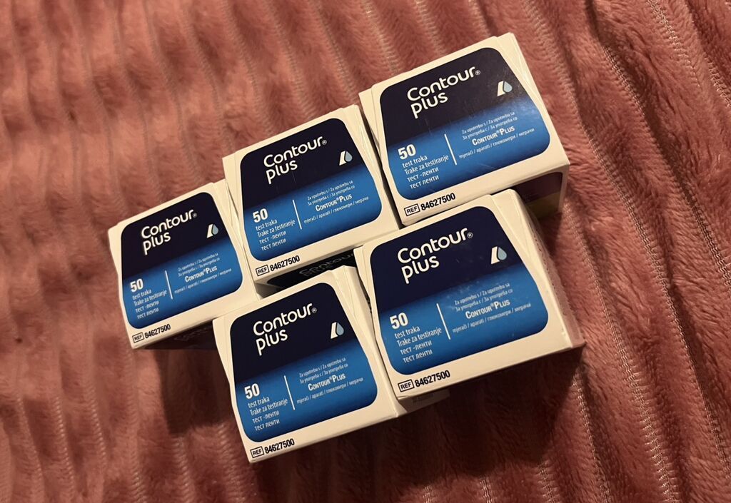 Glukometri: Contour plus 
Dostpuno dva pakovanja
Cena po kutiji