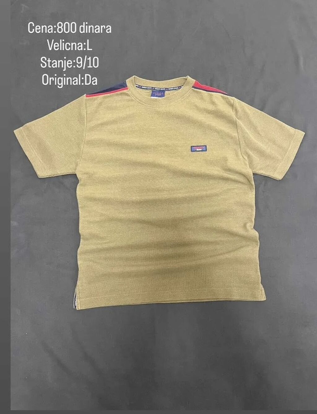 Majice: Tommy Hilfiger majica kratkih rukava, model u maslinasto-zelenoj boji
