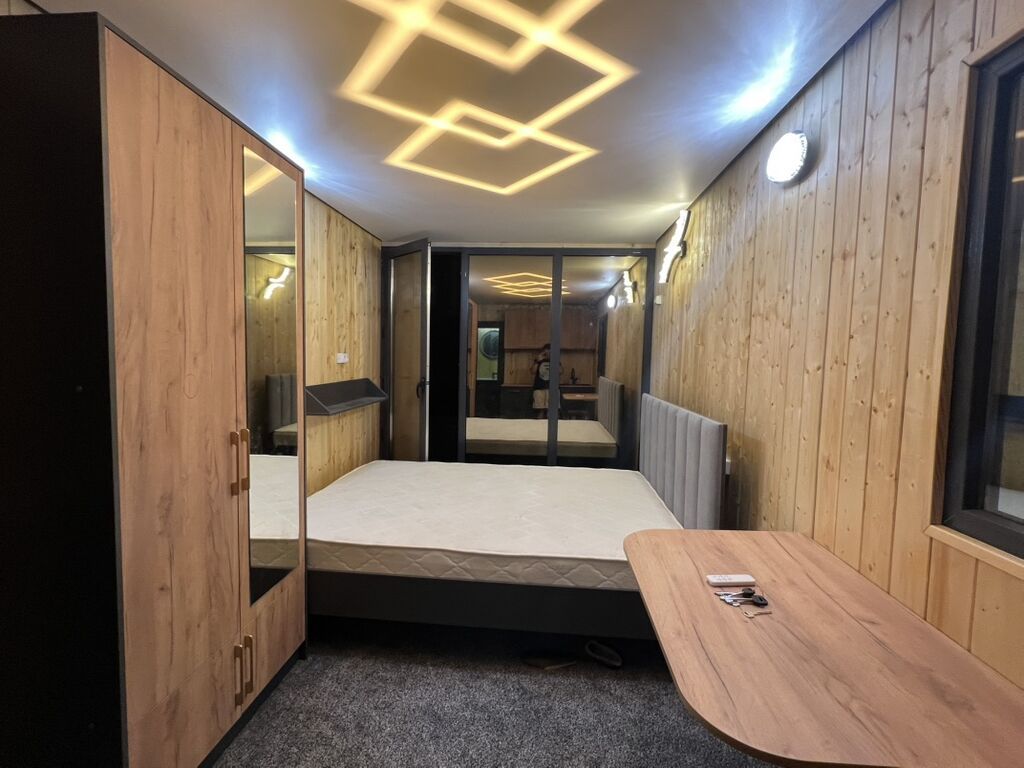 Стильная компактная студия-микродом с отделкой из натурального дерева: фото 2